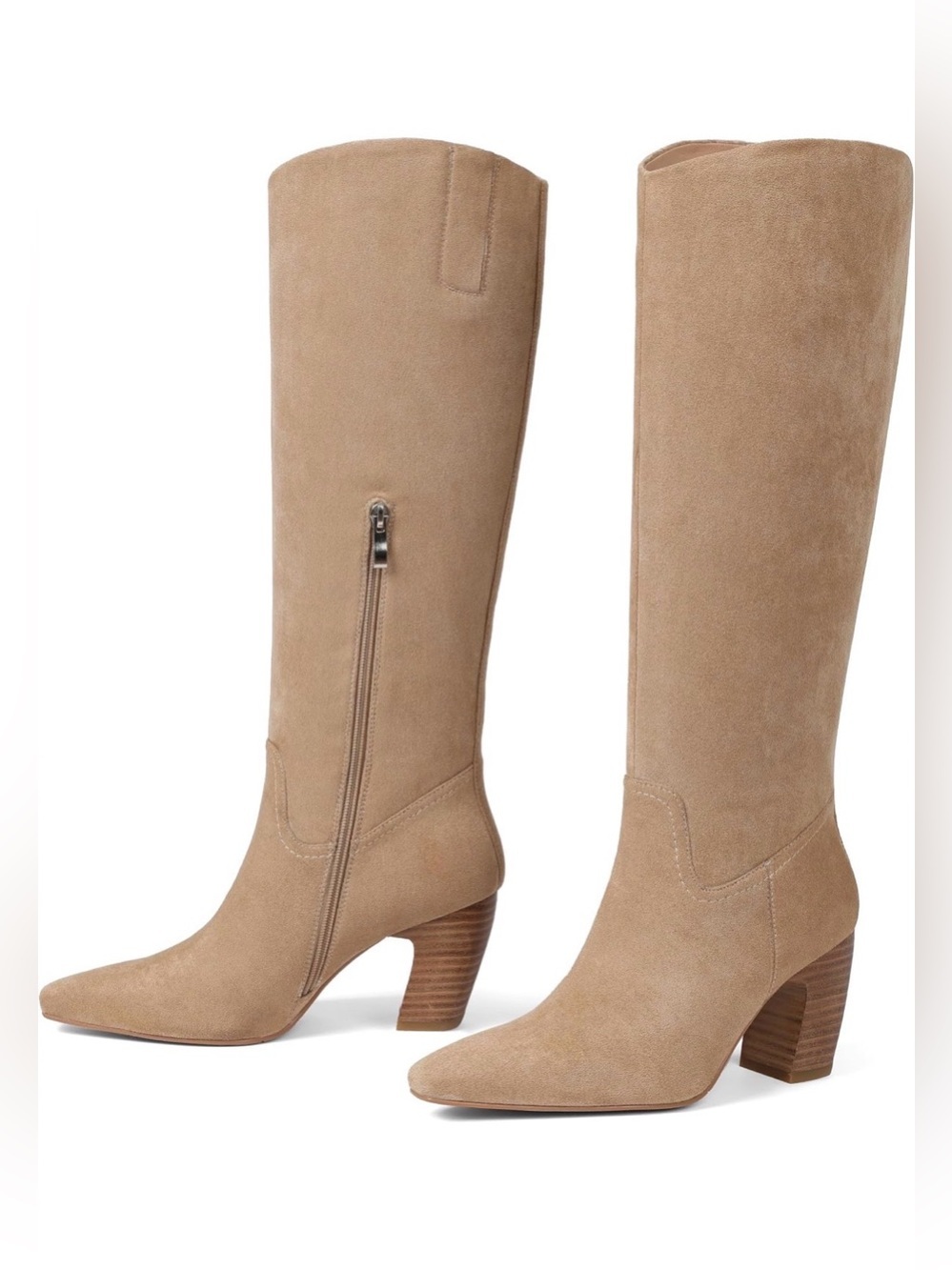 🆕Women's Suede Mid-Calf Slouch Boots